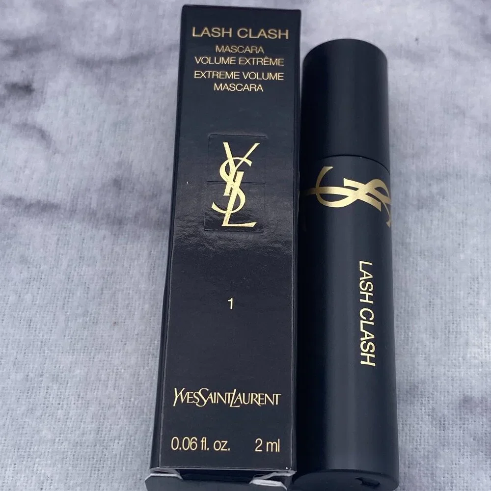 YSL Beauty Gift Set-Pink Pouch,EDP,Glow&lip Balm,Lipstick,Mascara,Primer-7pc-NEW